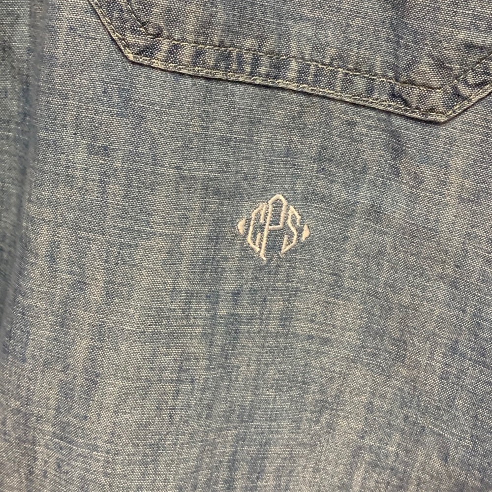 J. Crew linen/cotton workshirt. Very nice & EUC - Picture 5 of 6